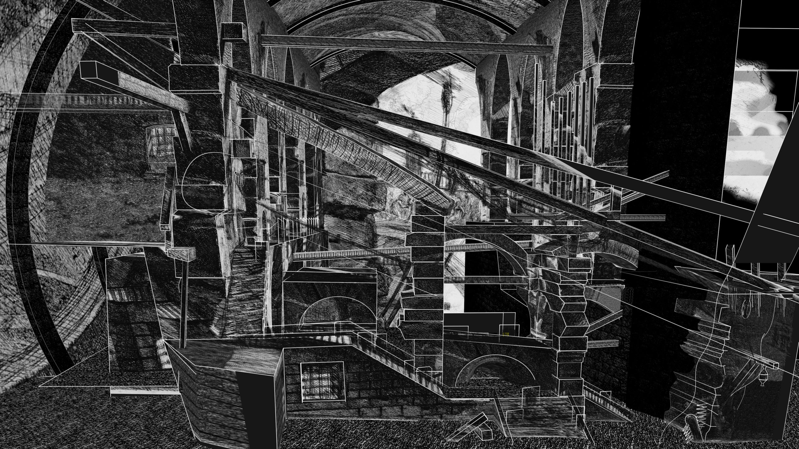 Piranesi Carceri d'Invenzione 3D reconstruction