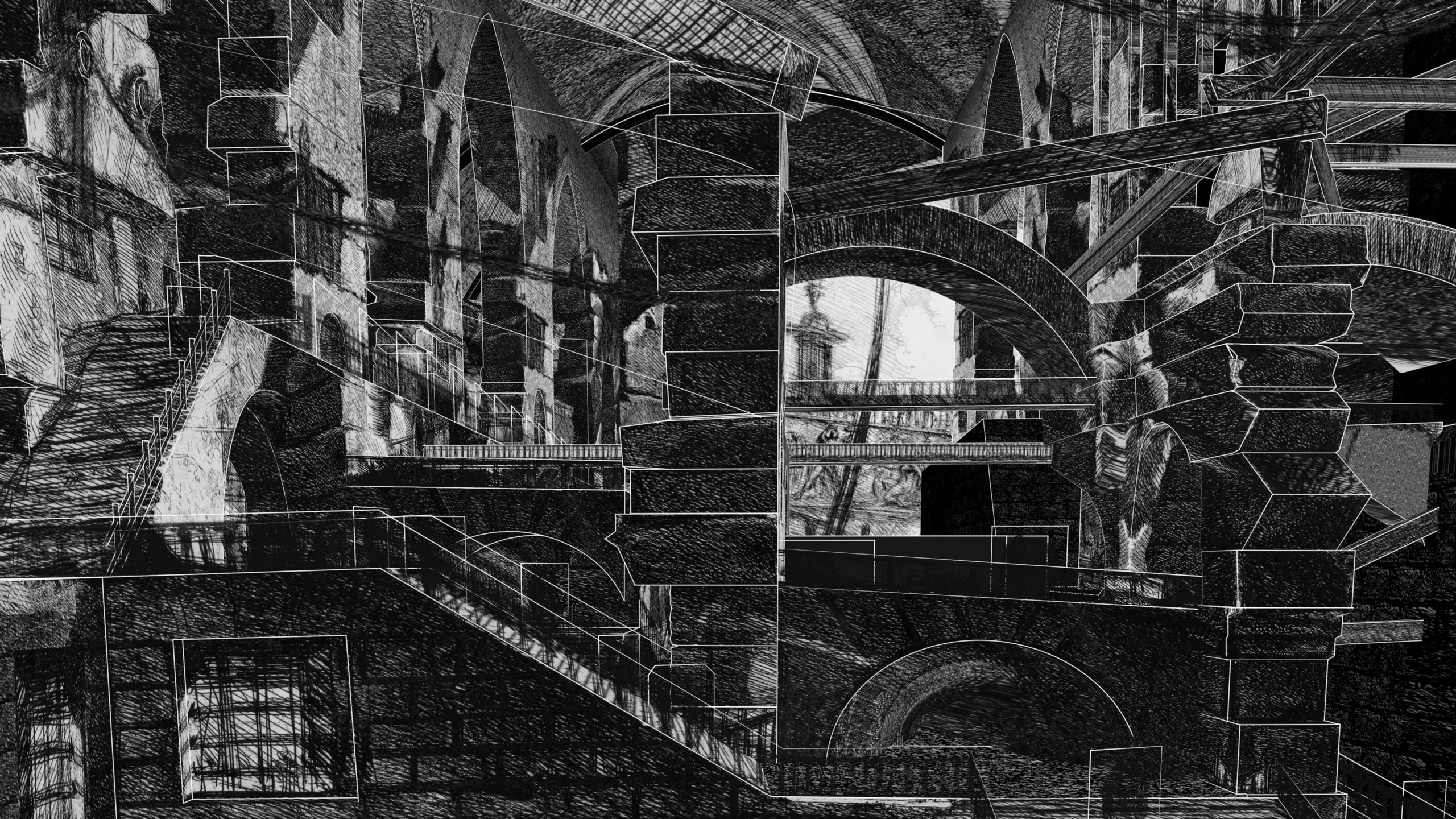 Piranesi Carceri d'Invenzione 3D reconstruction