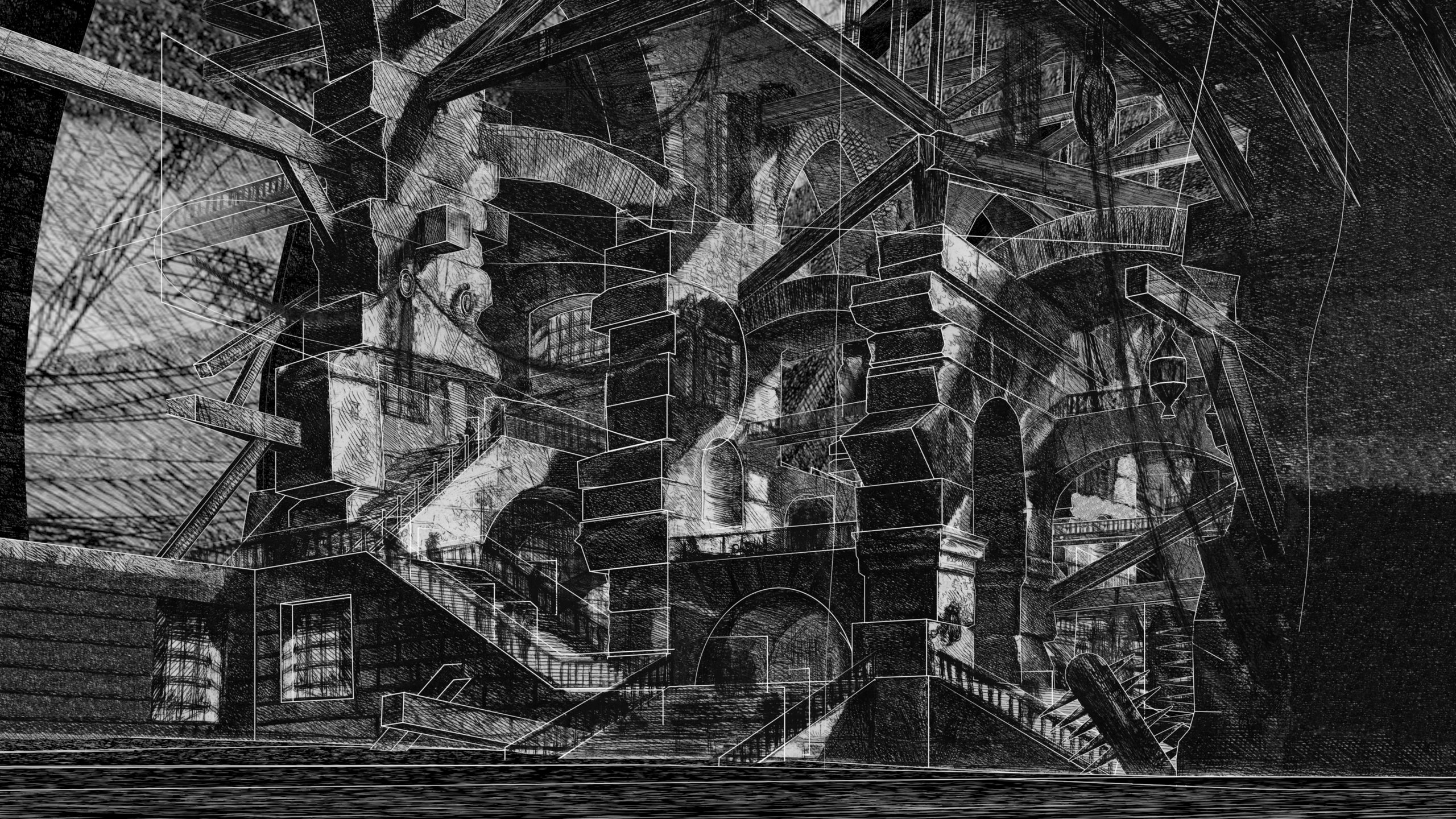 Piranesi Carceri d'Invenzione 3D reconstruction