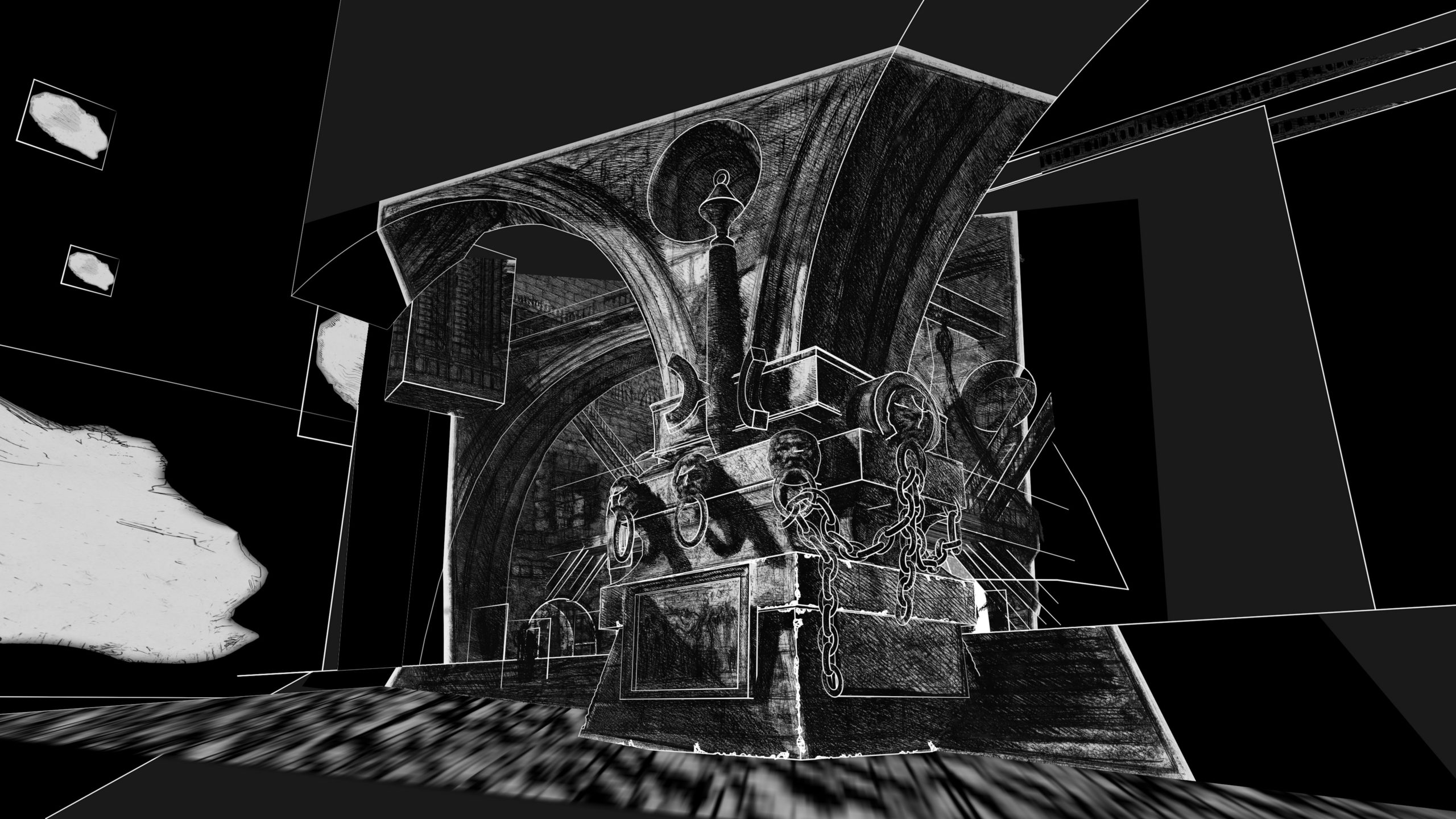 Piranesi Carceri d'Invenzione 3D reconstruction