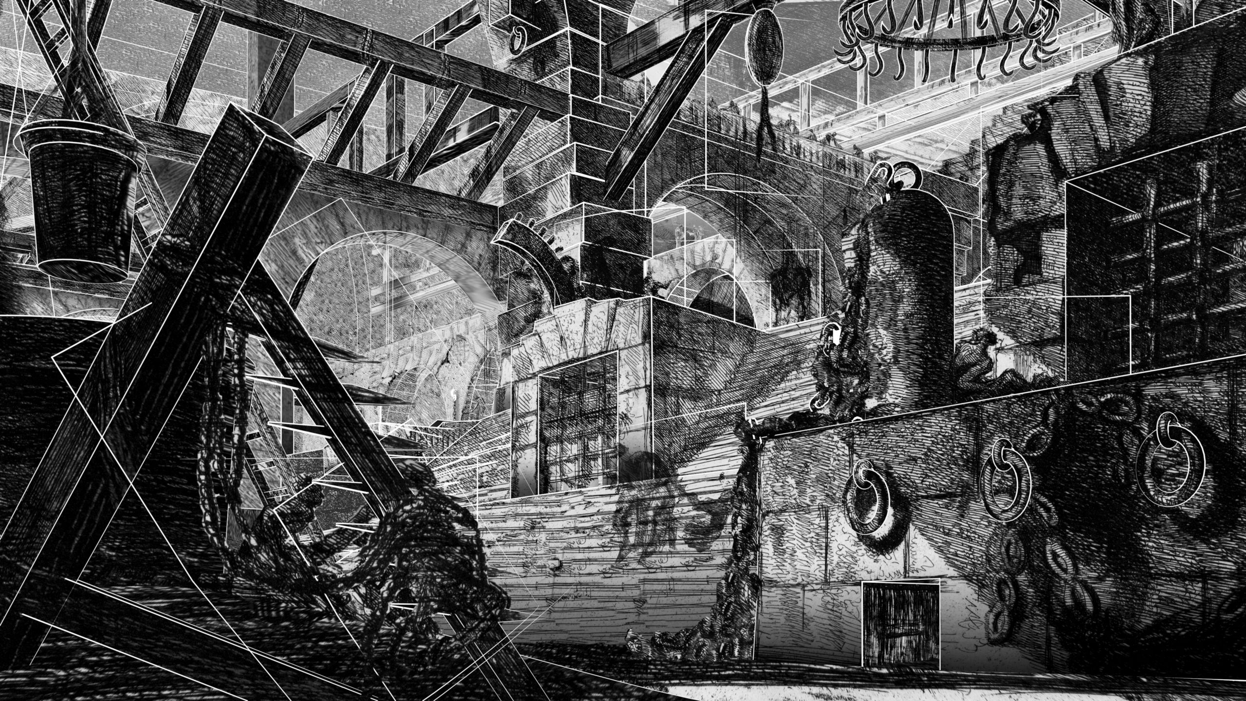 Piranesi Carceri d'Invenzione 3D reconstruction