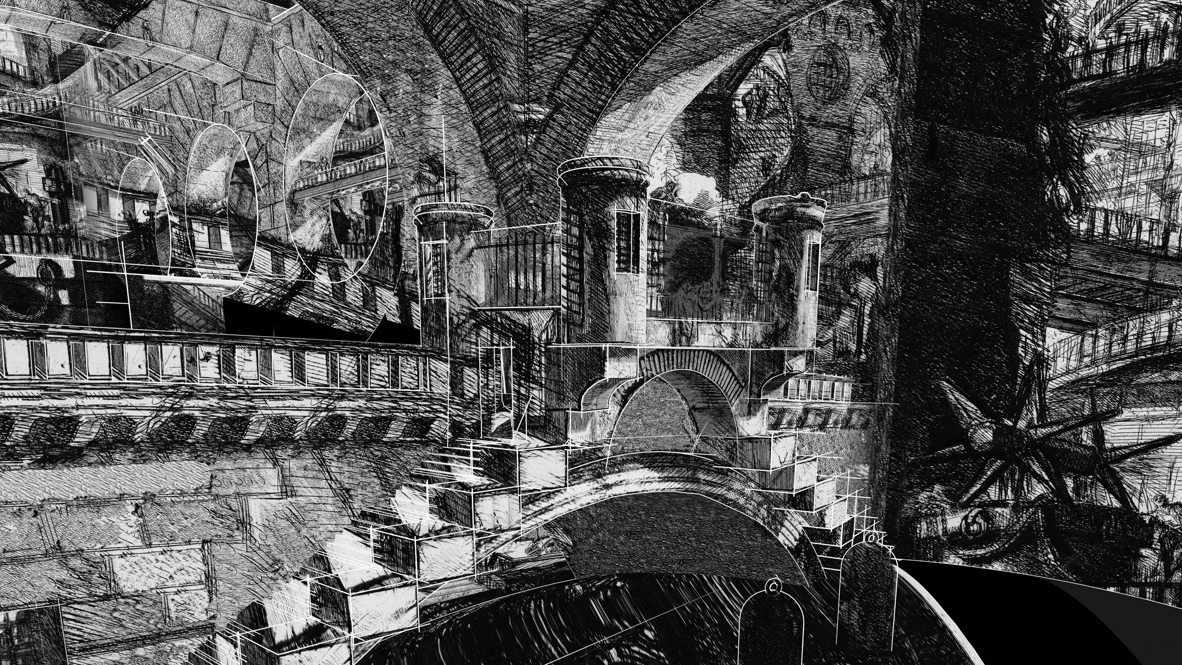 Piranesi Carceri d'Invenzione 3D reconstruction