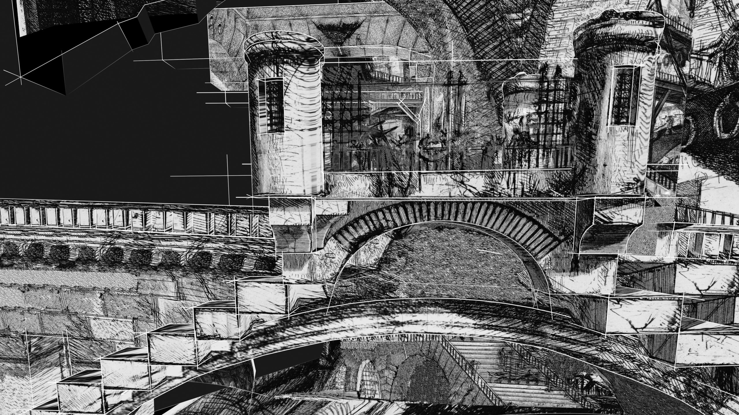 Piranesi Carceri d'Invenzione 3D reconstruction