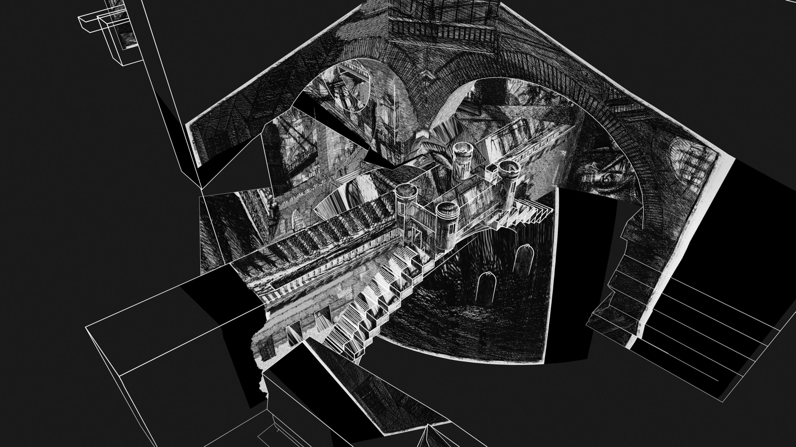Piranesi Carceri d'Invenzione 3D reconstruction